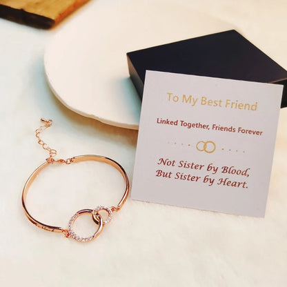 To My Best Friend Linked Together Interlocking Bracelet