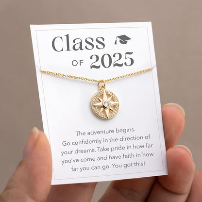 🎓️Graduation Gift🎁-Follow Your Compass Necklace