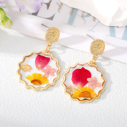 Irregular Sunshine Round Dried Flower Ring