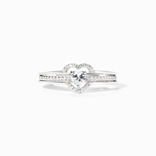 My Heart's First Home Layered Heart Ring