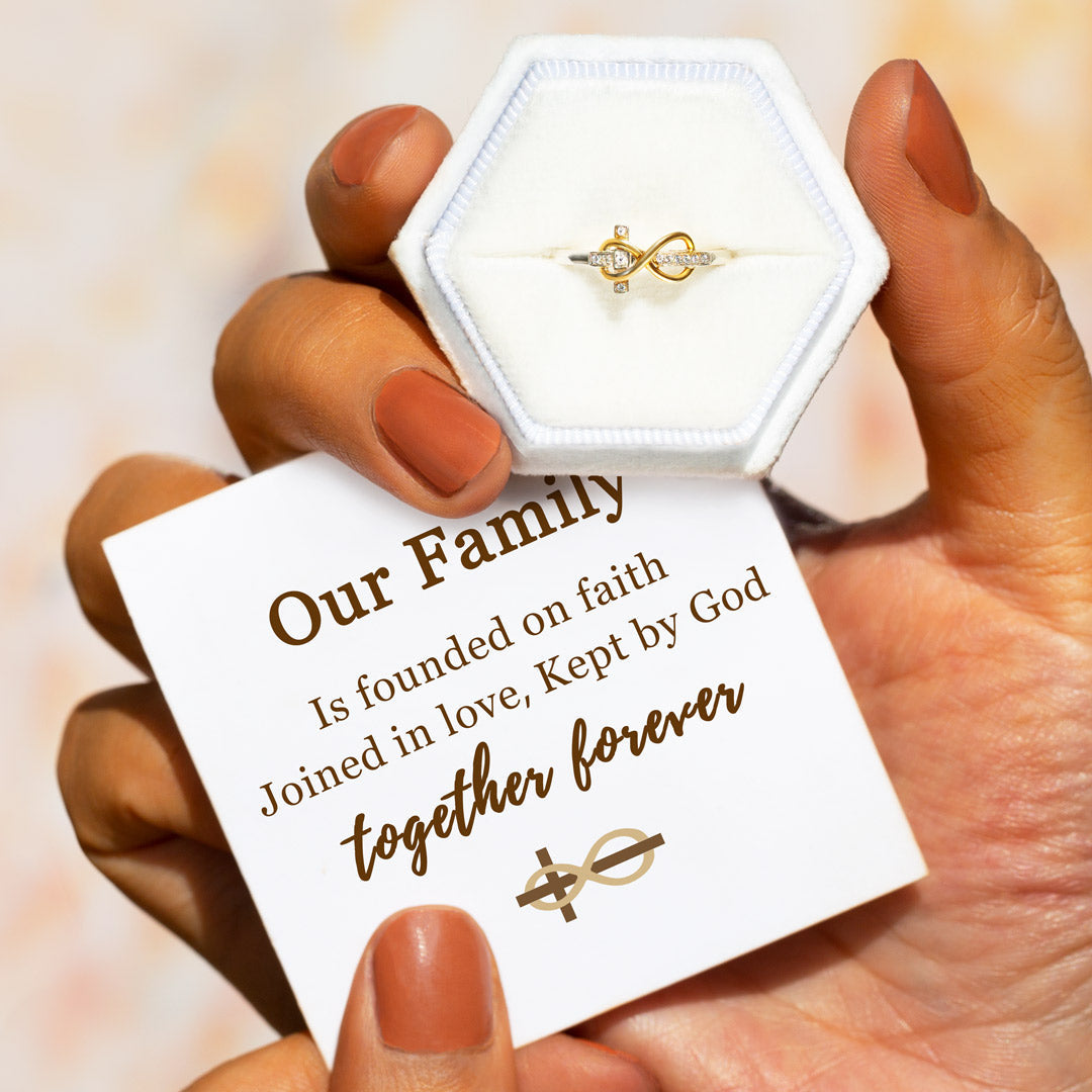 Family Together Forever Infinity Cross Band