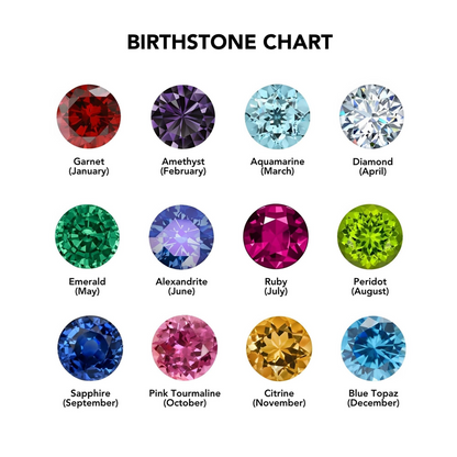 Forever Besties Twin Hearts Birthstone Wrap Ring