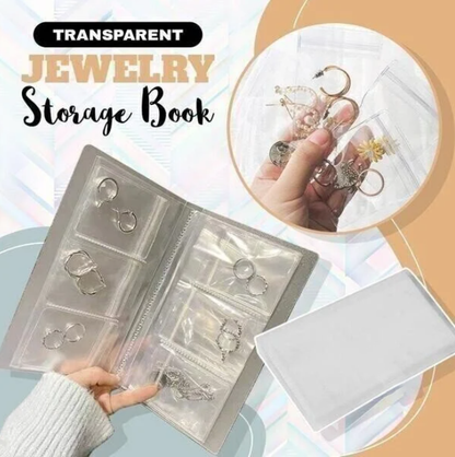 Transparent Jewellery Storage Book Set
