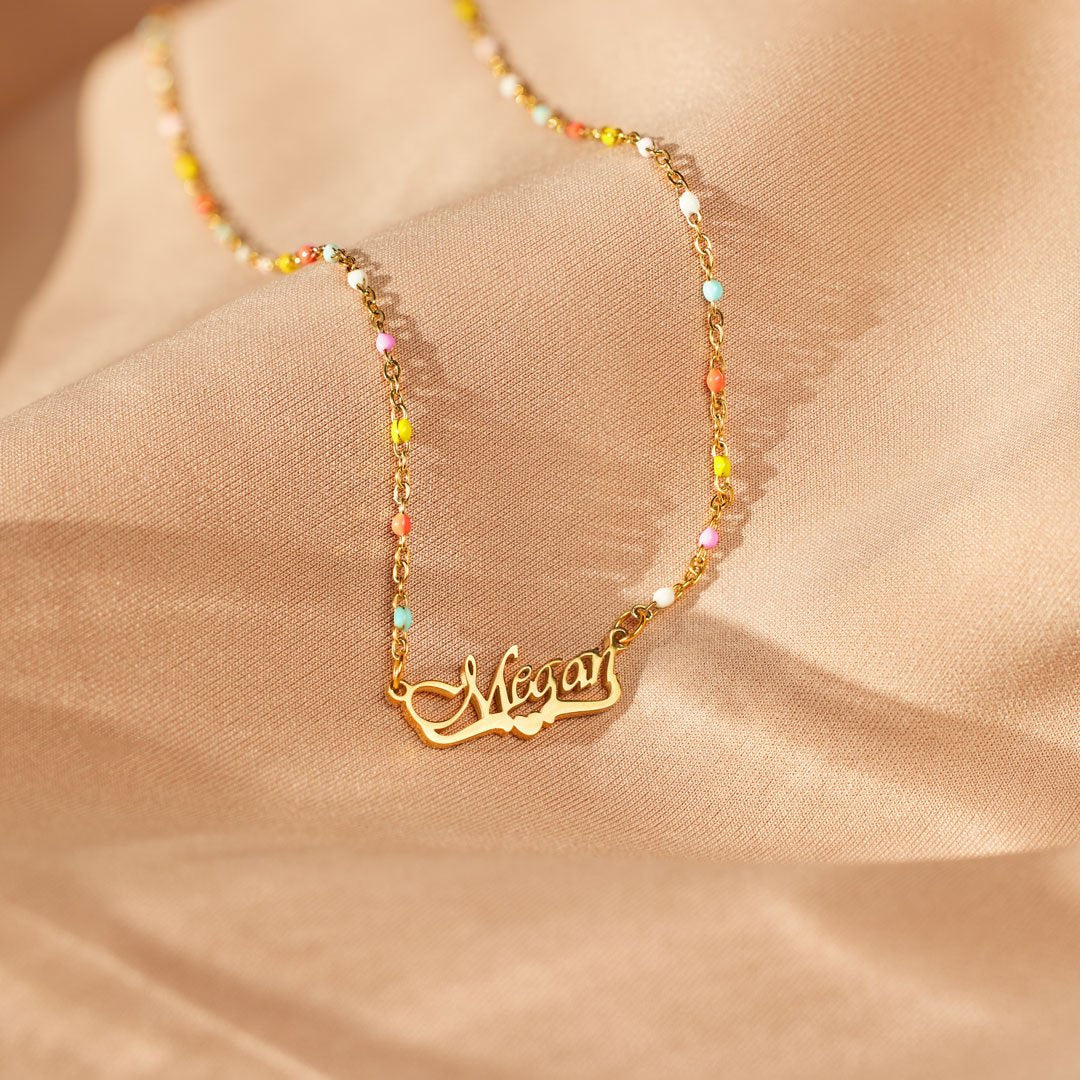 I Choose You Name Necklace