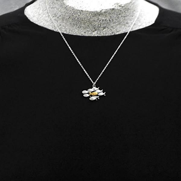 925 Silver Fish Bracelet Fish Necklace Fish Anklet Swimming Upstream  Jewelry Gift
