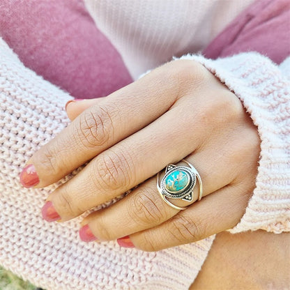 Genuine Turquoise Ring, Wonderful Gift