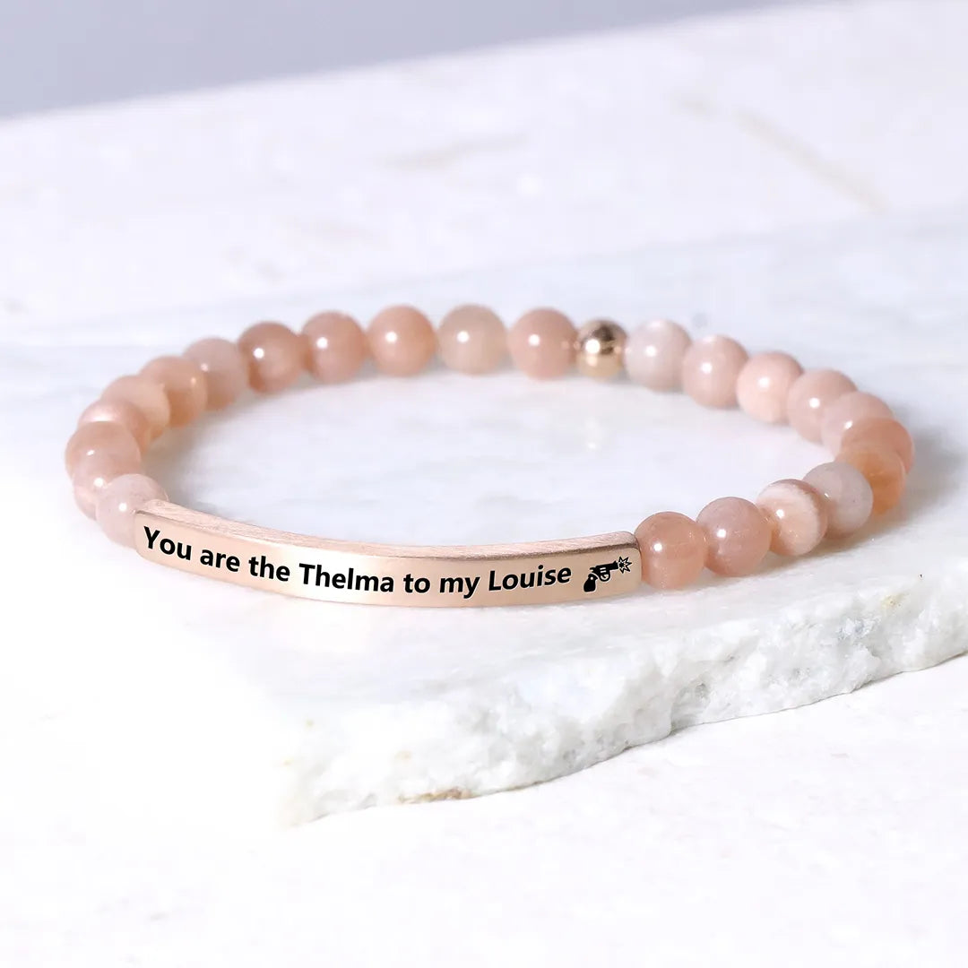 FOR FRIEND - RIDE OR DIE BEAD LETTERING BRACELET