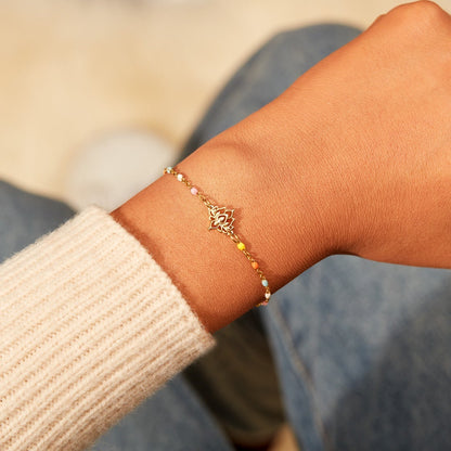 Same Girl Same Name Lotus Bracelet