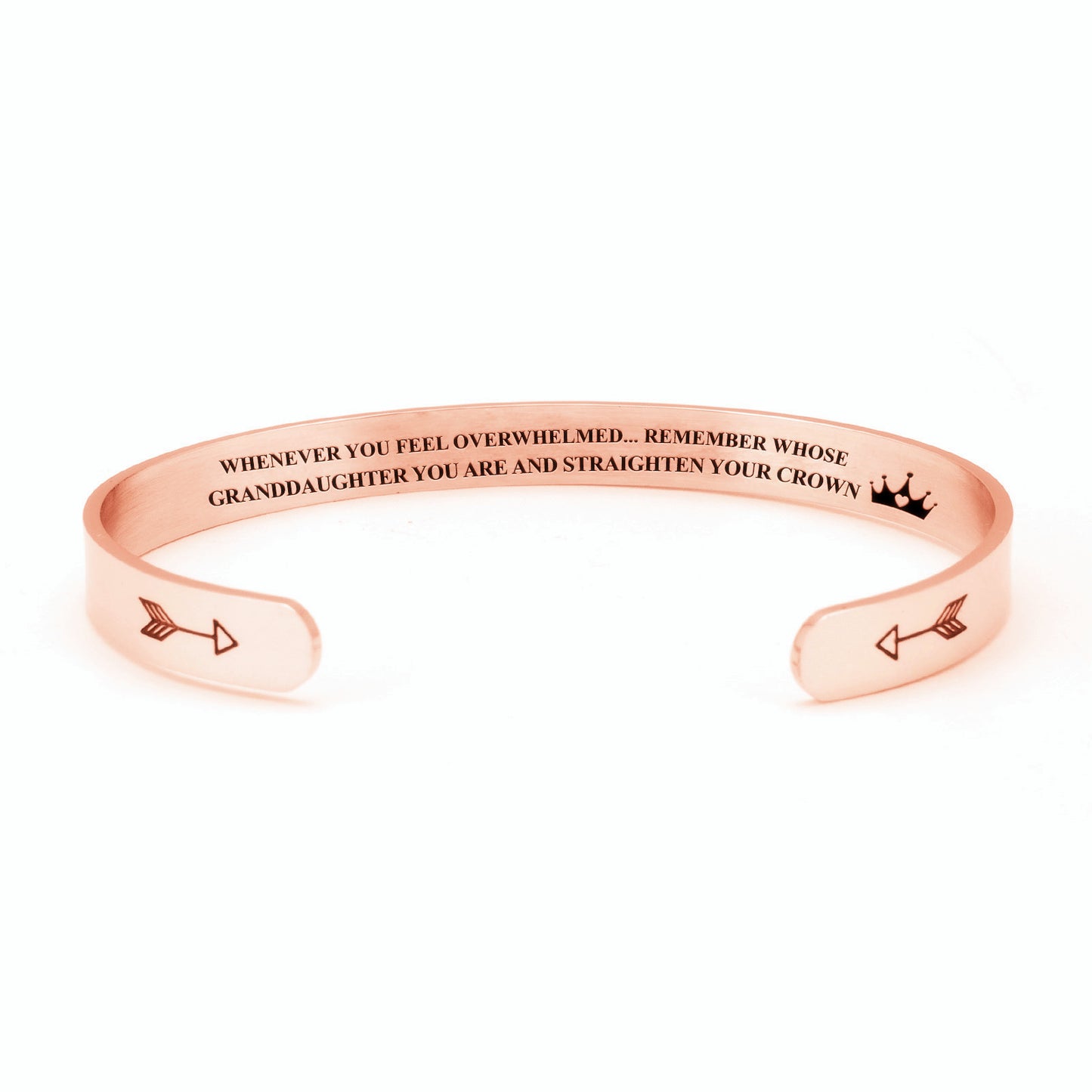 For Daughter - Whenever You Feel Overwhelmed...Crown Bracelet