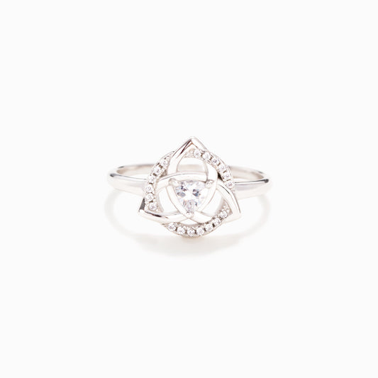 Always My Sister Forever My Friend Celtic Sisters Knot Ring