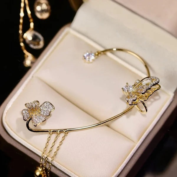 -Butterfly Tassel Style Zircon Earrings | Perfect Gift🎁