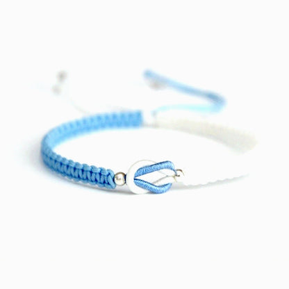 To My Granddaughter "Forever Linked Together" Handmade Braided Bracelet