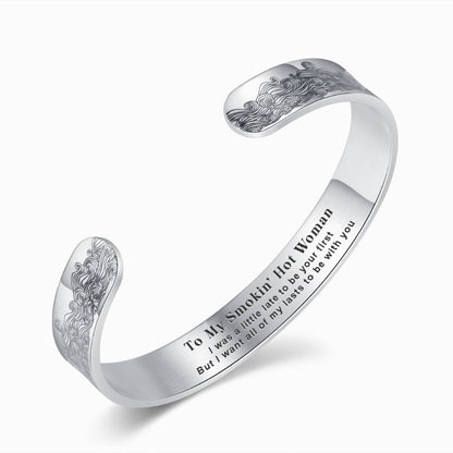 To My Wife, I Want All Of My Lasts To Be With You Bracelet