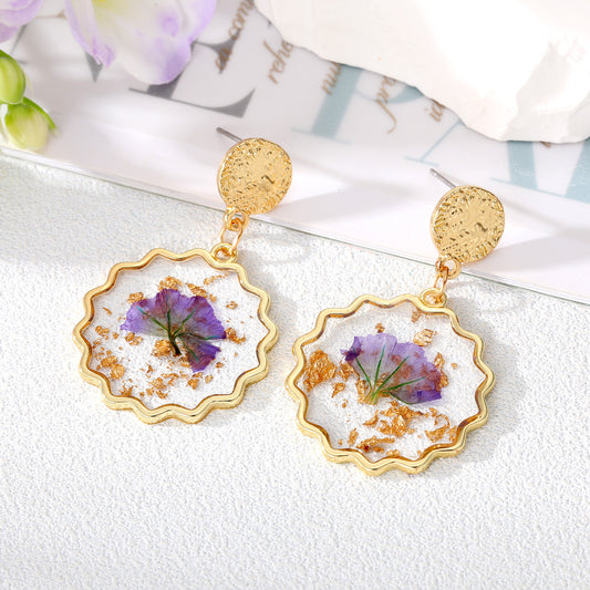 Irregular Sunshine Round Dried Flower Ring