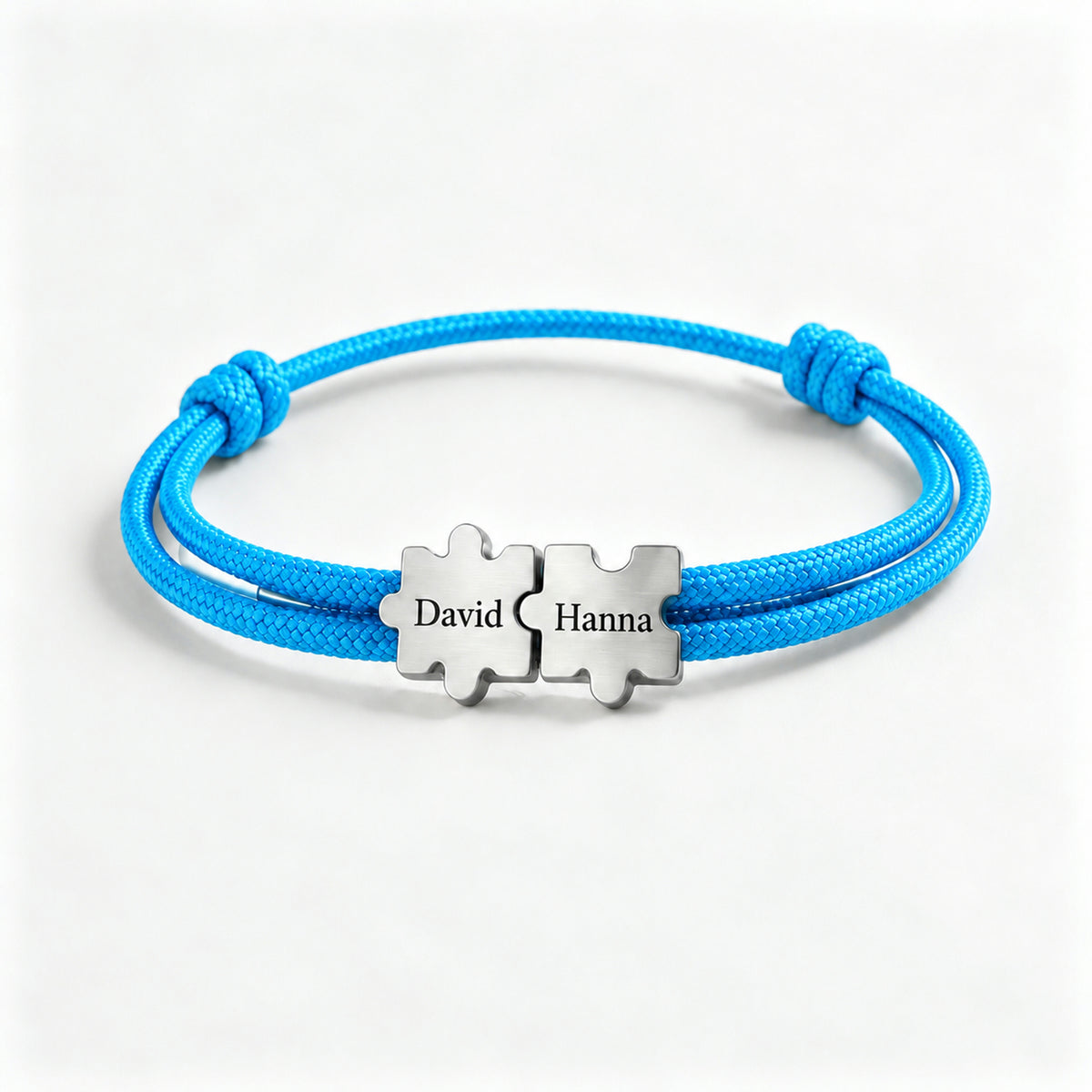 To My Man- Couple Puzzle Custom Name Bracelet