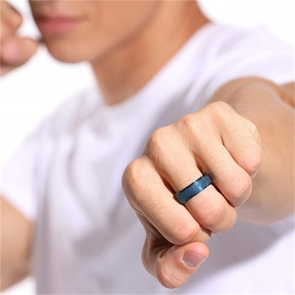 Frosted Stress Relief Spinner Ring