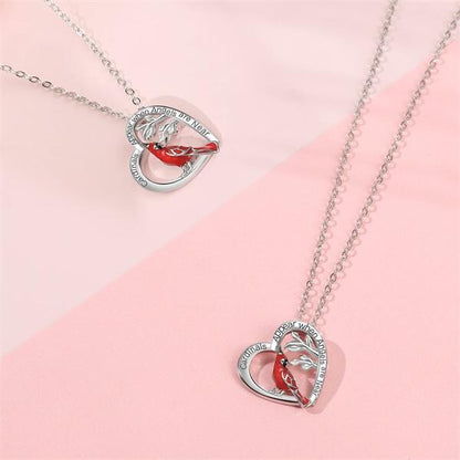 Cardinal Heart Pendant Necklace🎁The Best Gifts For Your Loved Ones💕