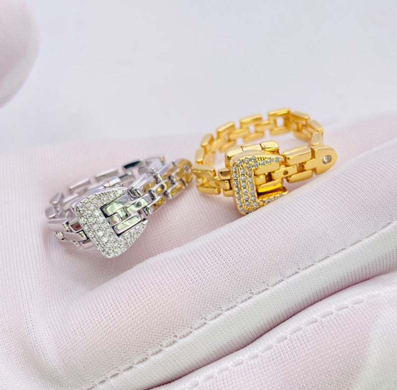 Fashionable Adjustable Buckle Ring