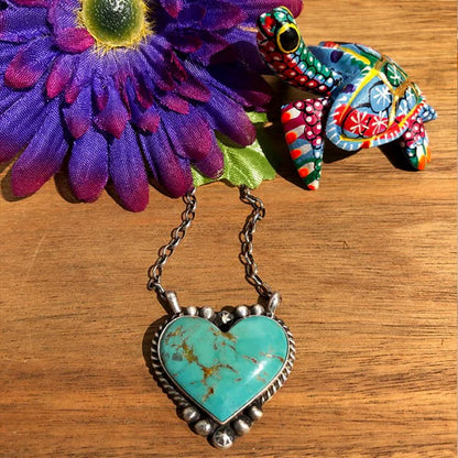 🎁Heart-Shaped Turquoise Necklace