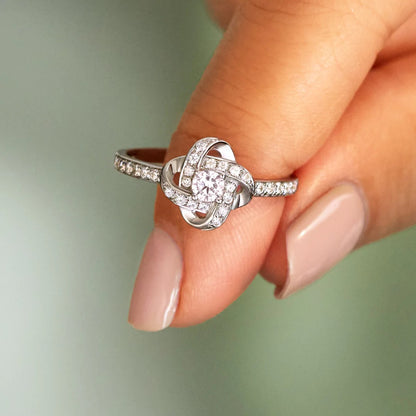 To My Beautiful Daughter - Forever Love Knot Ring