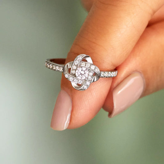 To My Beautiful Daughter - Forever Love Knot Ring