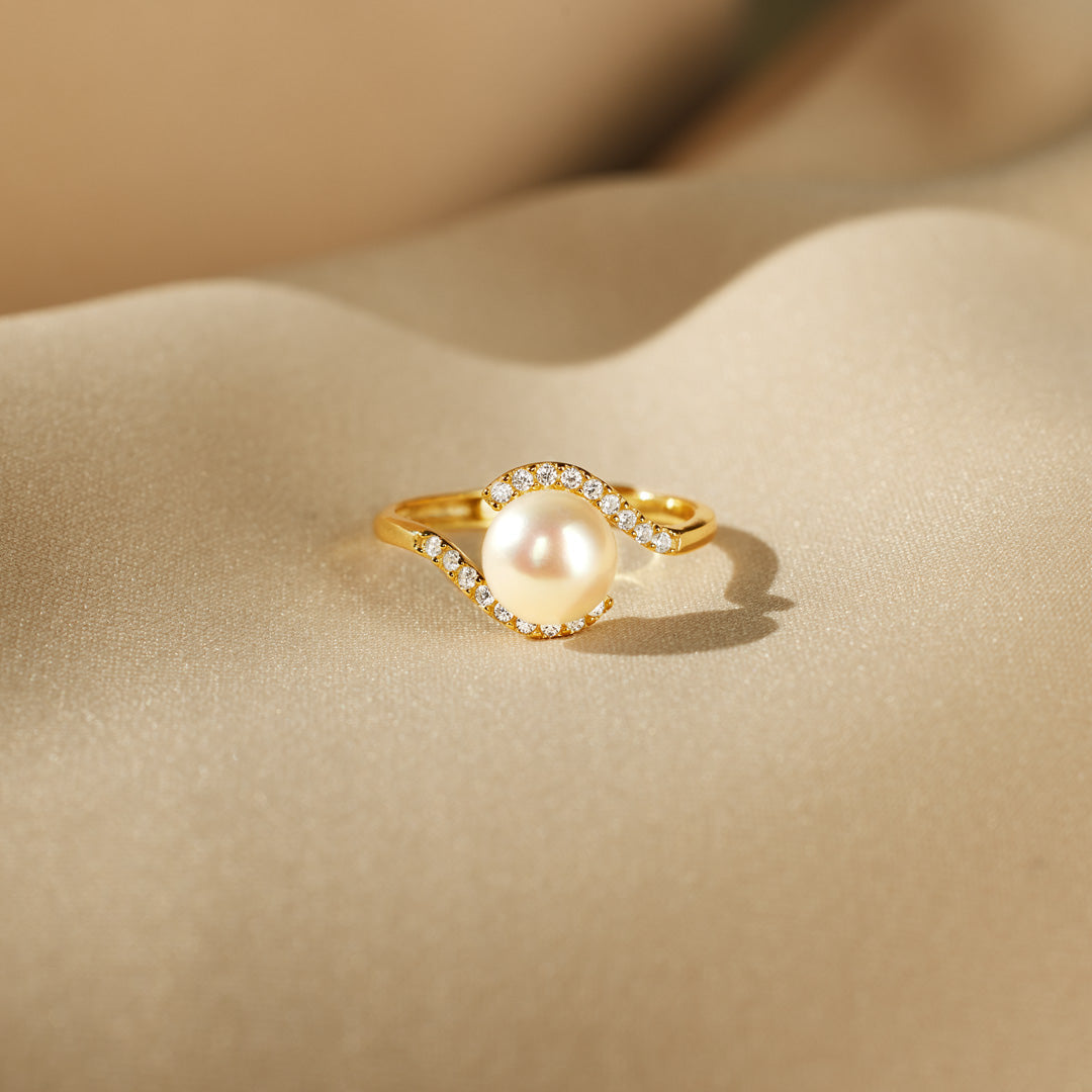 You're The Best Thing To Ever Happen To Me Pearl Wrapped Ring