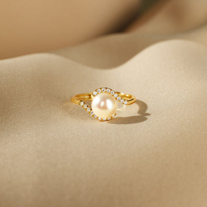 You're The Best Thing To Ever Happen To Me Pearl Wrapped Ring