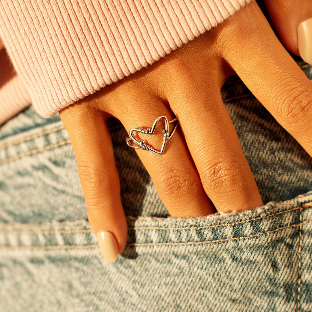 Mom You Have A Heart Made Of Gold Heart Wire Ring