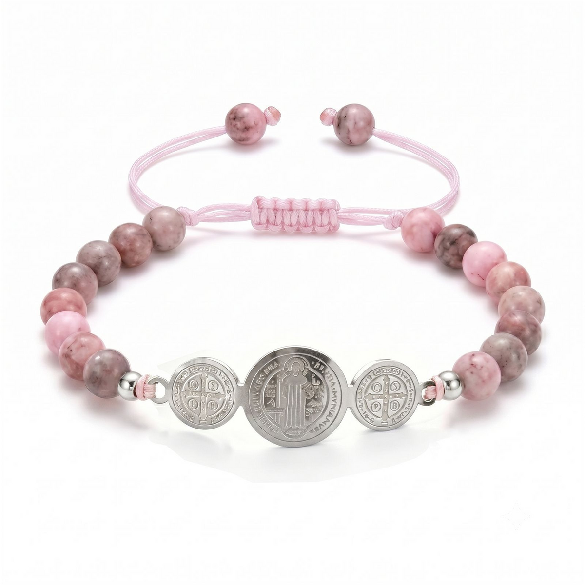 Strength & Faith Natural Stone Bracelet