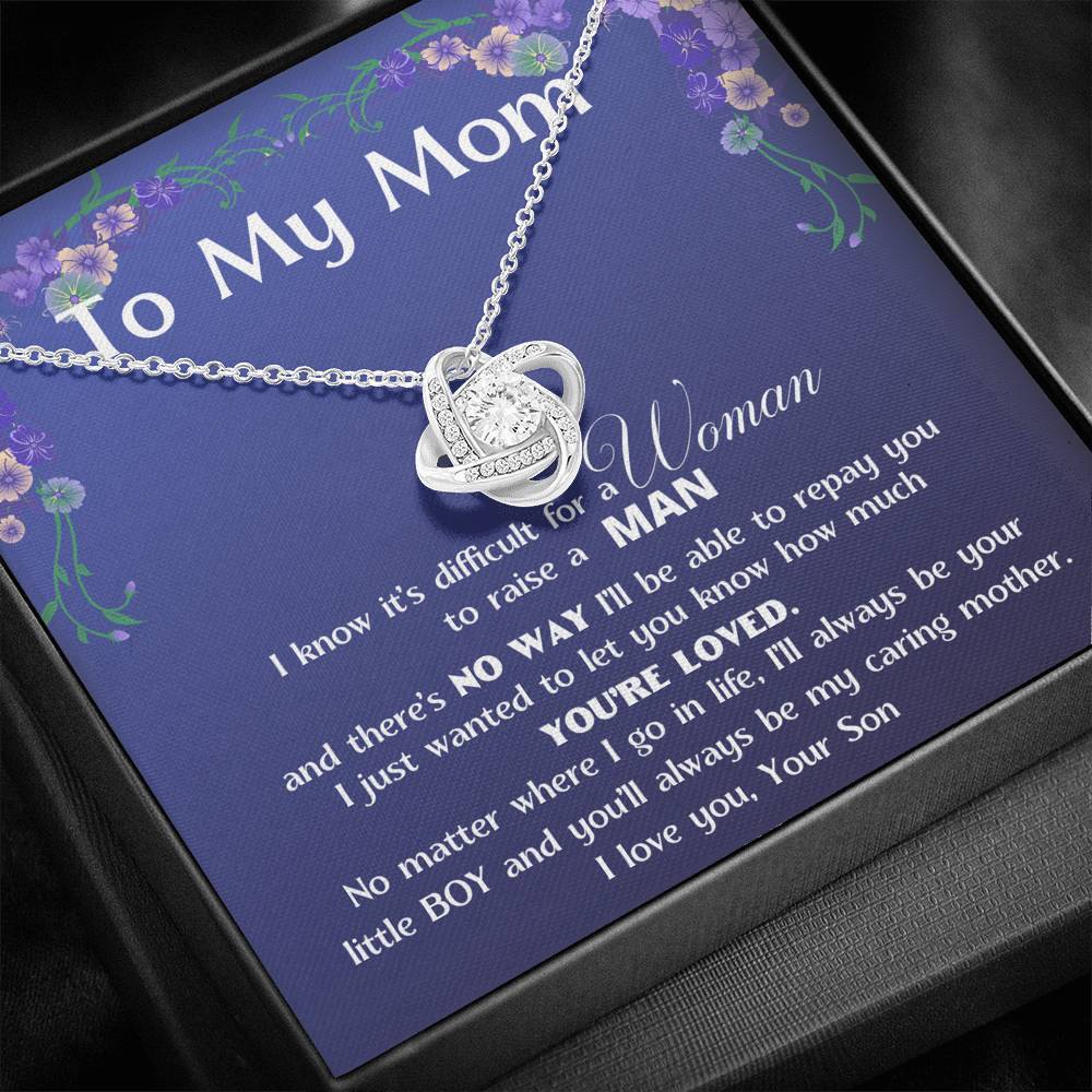 To My MOM - Love Knot Standard Box Love Knot, To My Beautiful Mom,Gift For Mom From Son