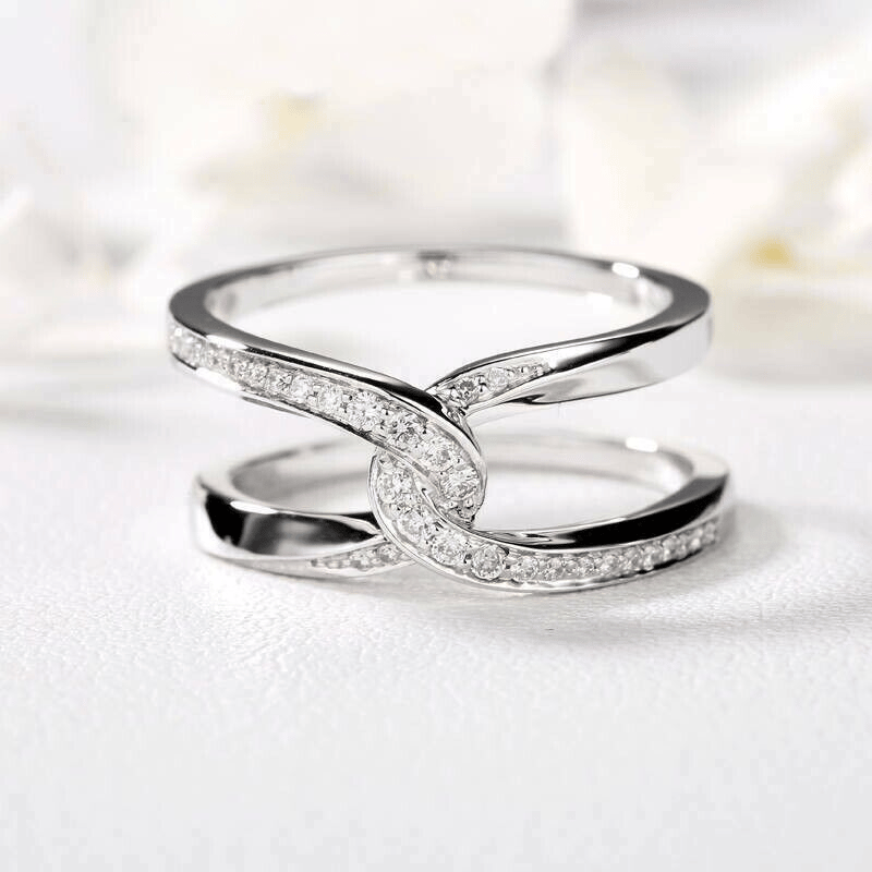 🔗Special Bond Rectangle Interlocking Ring - 💕Mother & Daughter 👩👧 Forever Linked Together