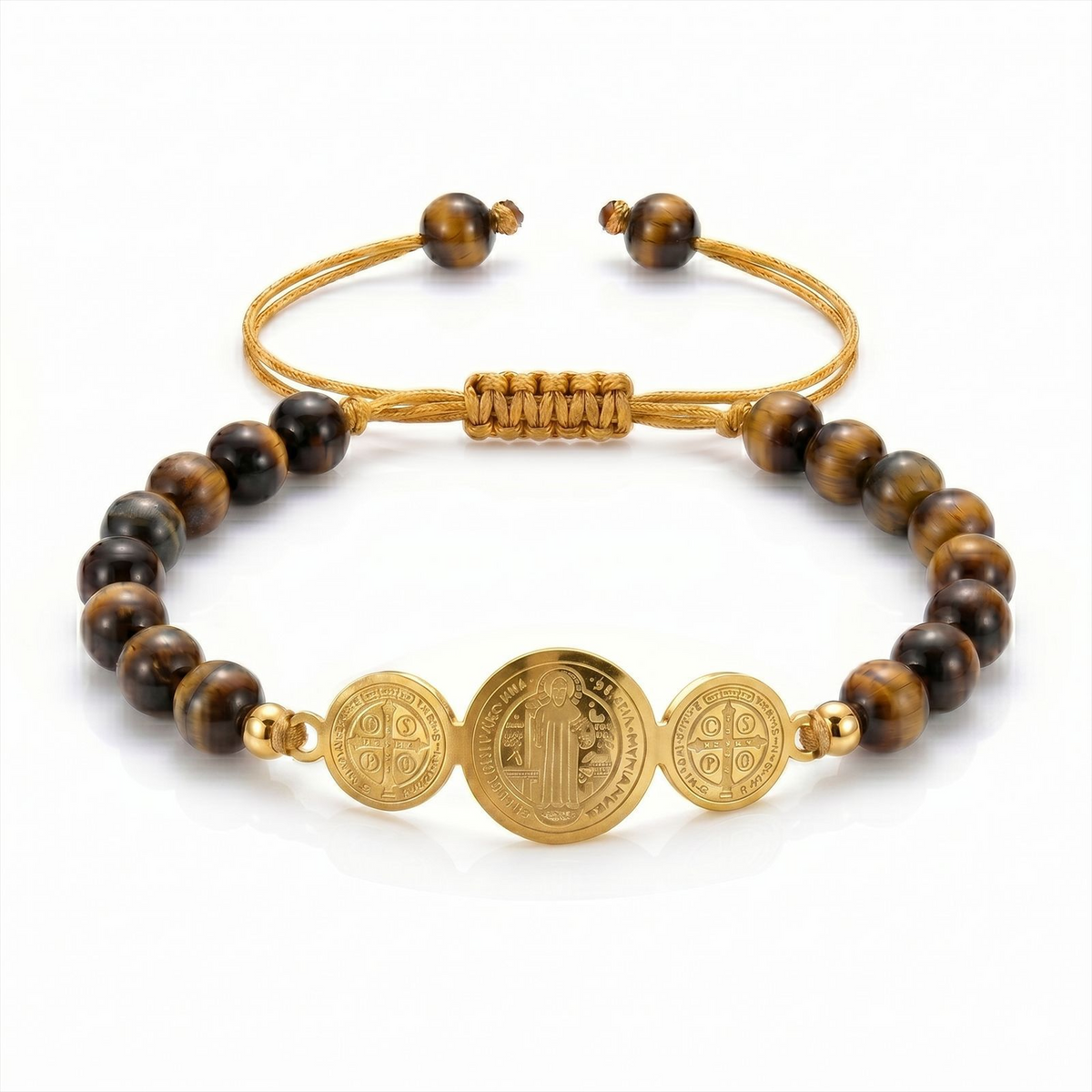 Strength & Faith Natural Stone Bracelet