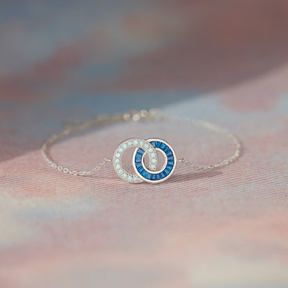 Mother & Son Linking Circles Bracelet