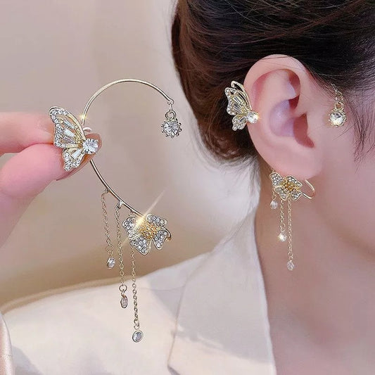 -Butterfly Tassel Style Zircon Earrings | Perfect Gift🎁