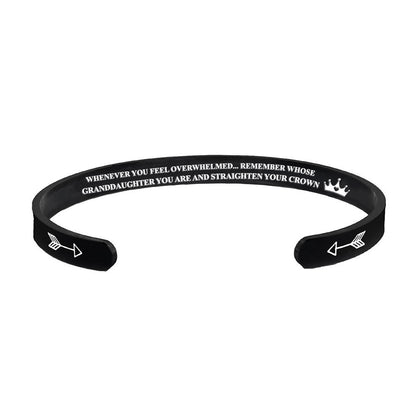 For Daughter - Whenever You Feel Overwhelmed...Crown Bracelet