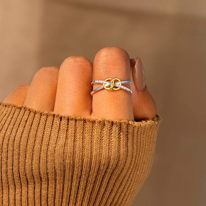Linked Together Interlocking Ring