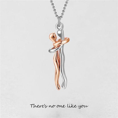 Unity Hug Couple Necklace