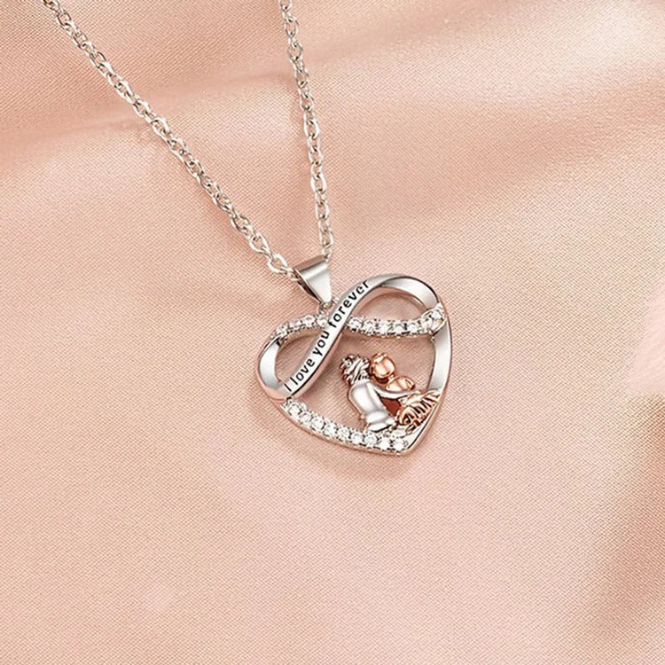 🌊Summer Hot Sale✨For Granddaughter - I Love You Forever Heart Necklace