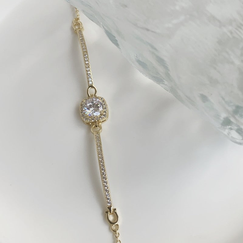 🎄CHRISTMAS PRE SALE 70% OFF❄Super Flash Zircon Square Bracelet