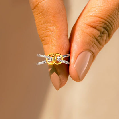 Linked Together Interlocking Ring
