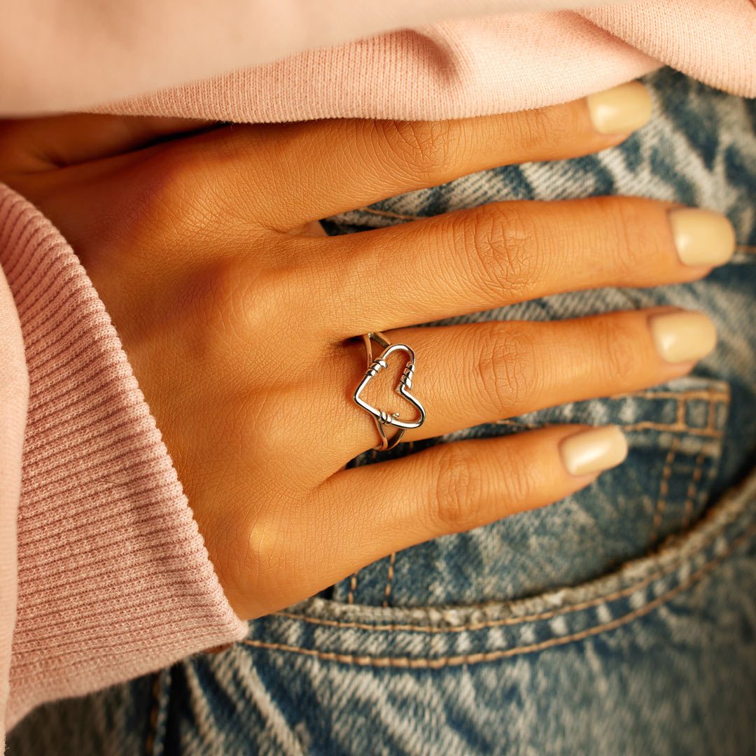 Mom You Have A Heart Made Of Gold Heart Wire Ring