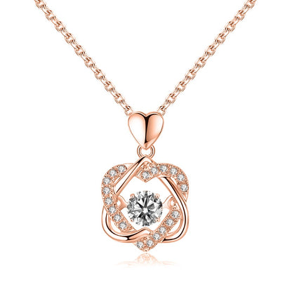 For Friend - Not Sisters By Blood But Sisters By Heart Love Knot Necklace