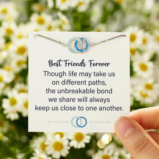 For Friends Unbreakable Bond Linking Circles Bracelet