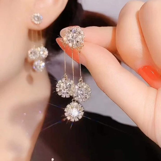 🌟Crystal string earrings