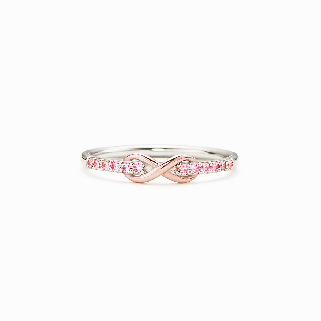 Everything Is Nothing With A Twist Infinity Band Ring