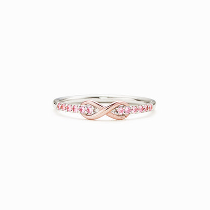 Everything Is Nothing With A Twist Infinity Band Ring