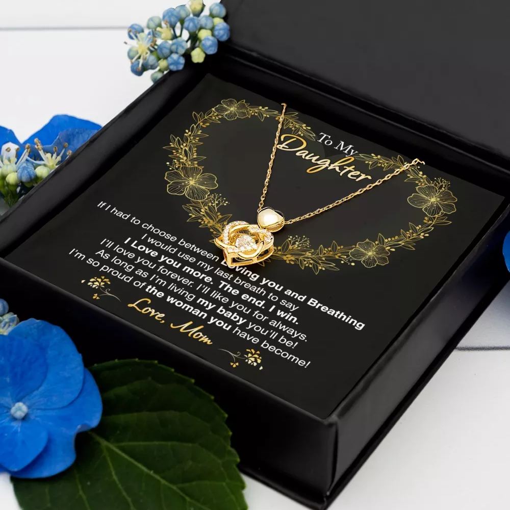 To My Daughter - I Love You More Necklace