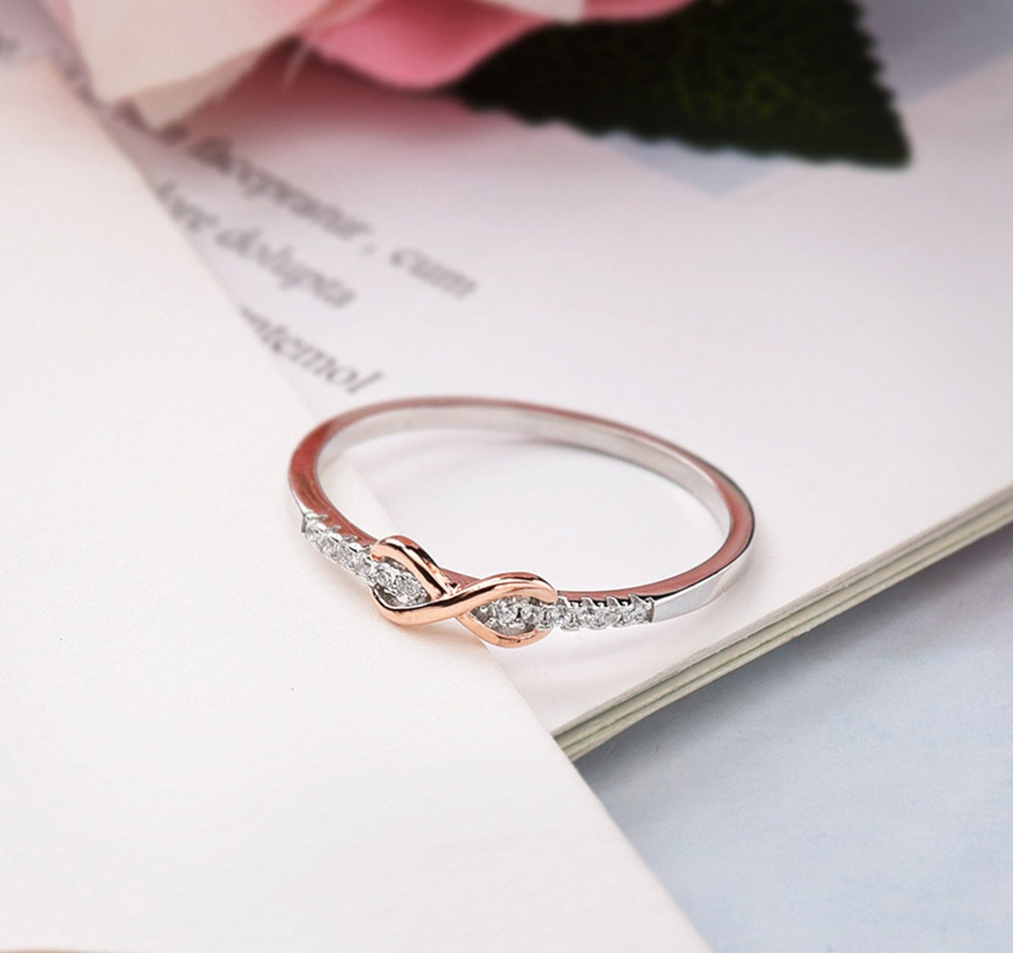 To My Daughter Infinite Love Ring- S925 Silver Diamond Ring