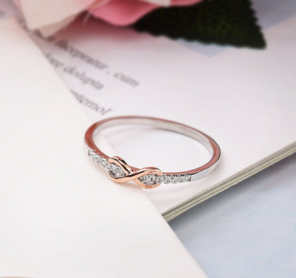 To My Daughter Infinite Love Ring- S925 Silver Diamond Ring