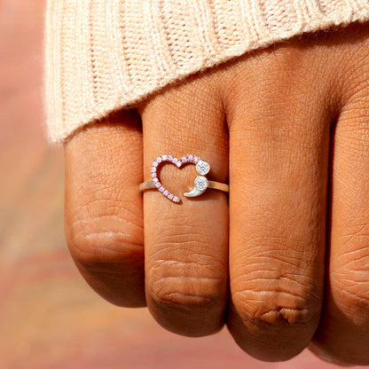 Never Give Up No Matter What Semicolon Ring